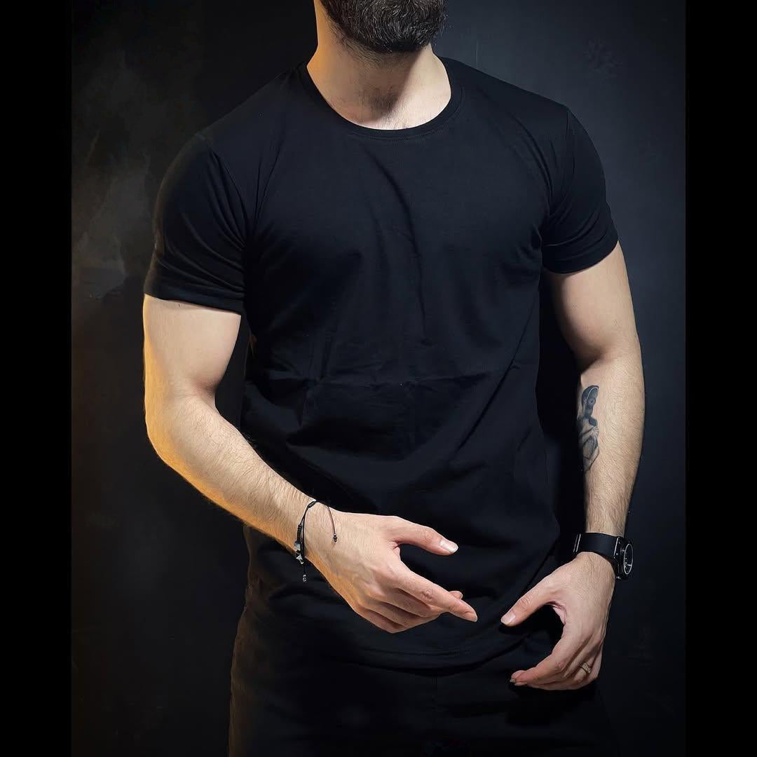 Men's Essential Crew Neck T-Shirt - Premium Cotton Fit AZ-2277